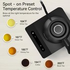 1200w Electric Tea Kettle Electric Gooseneck Kettle Stainless Steel Inner 0 8l