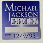 Michael Jackson One Night Only 1995 Hbo Concert Set Of 5 Color Crew Passes