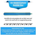 Air Stone Curtain Bubble Bar Aquarium Fish Tank Air Stone - Choice Of 8 Sizes