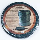 30 Gallon Collapsible Yard Bin Garbage Can Pop Up Outdoor Trash Can With Lid