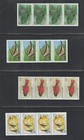 1968-86 Bahamas Scott   270 470 523 604 605 606 607 609 Strips Of 4 Mnh