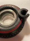 India Tire And Rubber Company Redline Glass Advertising Ashtray Exc Cond