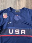 Nike 2022 Team Usa Hockey Jersey Mens Large Blue Away Winter Olympics