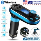 Car Wireless Fm Transmitter Mp3 Player Aux Kit 2 Usb Charger Hands-free W remote