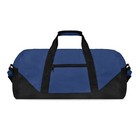 Dalix 21  Duffle Bag Two-toned Sports Gym Travel Bag In Navy Blue And Black