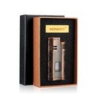 Metal Cigar Lighter Butane 3 Torch Jet Flame Lighter With Cigars Punch Accessor