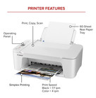 Canon Pixma Ts3722 All-in-one  Wireless Inkjet Printer For Home Office