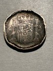 Puerto Rico 20 Centavos 1895 Alfonso Xiii  Damaged  rim Smashed In   Km  22