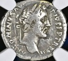 Roman Emperor Antoninus Pius Silver Denarius 138-161ad Ngc Ancient Genuine Coin