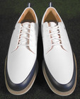 Nib Footjoy  Dryjoys Premiere Field Lx Spiked Golf Shoes  White   Navy  54395