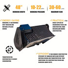 48  Concrete Mixer Bucket Attachment For Bobcat Skid Steer Loader In Stock Usa