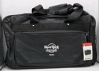 Hard Rock Cafe Biloxi Black Canvas Duffle Bag Handles   Crossbody Strap 24  