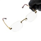 Men s Gold Twist Frame Round Hip Hop Vintage Clear Lens Retro Fashion Glasses