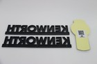 Kenworth Hood Emblem Grill Set Bug Letters Badge Logo Nameplate  plastic 