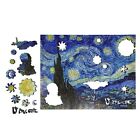 Wooden Jigsaw Puzzle For Adults By Foxsmartbox - 225 Pieces - The Starry Night