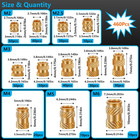 467pcs M2-m6 Brass Threaded Inserts Kit W  Heat Tool For 3d Print