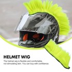 Neon Yellow Helmet Wig Punk