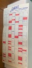 1976-77  Houston Aeros Wha Tri-fold Hockey Pocket Schedule Gordie Howe