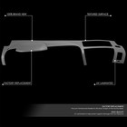 For 07-13 Silverado Ls Lt Wt Sierra Sl Sle Front Dash Board Cap Panel Cover Grey