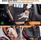 Back Seat Dog Seat Cover Waterproof Non Slip Car Hammock For Suvs Trucks Black