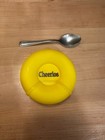 New Cheerios Round Yellow Snack Container With Flip Lid 