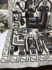 Vintage Aztec Mayan Inca Folk Art Tapestry 45    X 22 