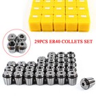 Precision Er40 Collet Set 29pcs Collet Chuck 1 8 -1  Tool For Cnc Milling Lathe