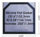 15 Pcs High Temp Flat Silicone Gasket For Hho Dry Cell Thickness  1 4mm 0 055  