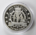 Porthos The Dandy 3 Musketeers Osborne Mint 1 Oz  999 Silver Round - Cap   Coa