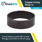 Sharkbite 1 Inch Copper Crimp Rings  Pack Of 25  Pex Pipe  Pe-rt  23104cp25