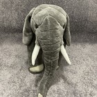 Melissa   Doug Elephant Plush Stuff Animal Gray 26    Back To Forehead 18    Tall