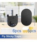 Flying Insect Trap W  6 Refills 4 Fruit Fly Traps  Plug In Uv Light Insect Catch