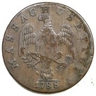 1788 4-g R-4 Massachusetts Cent Colonial Copper Coin