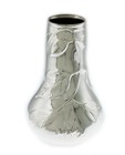 Tiffany   Co Sterling Silver Louis Comfort Tiffany Collection Leaf Pattern Vase