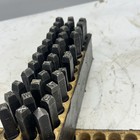 Young Bros  36 Pc Steel Stamp 3 16 Letters And Fig Set