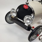 Baghera Vintage Style Pedal Car White Red Racing Stripe Metal Roadster Ce 1941