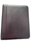 Vtg Franklin Covey Burgundy Genuine  Leather  Classic Planner 7-ring Zip Binder