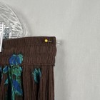 White Stag Maxi Skirt Women 22 24 Tropical Drawstring Sequins Crinkle Artsy