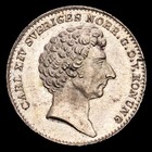  Suecia - Carlos Xiv 1 16 Riksdaler  2 04 Gramosg  1835 Estocolmo Ahlstr  m 95 U