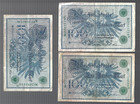 Germany     1908     1x 100 Mark     One Reichsbank Note     Lot  9196
