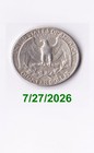 1964-p Washington Quarter 25 Cents Silver  Us Coin