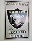 Nfl Oakland Raiders Willie Brown  24 Autographed 12     18   Metal Plaque