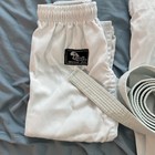 Hawk Sports Student Karate Gi Martial Arts Uniform With Belt White