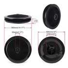 Black 14  X 2  Air Cleaner Set Thru Filter W  Lid For Sbc Bbc High Flow Washable