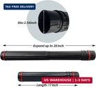 Poster Tube With Strap extendable Blueprints Artworks Scrolls Holder Storage Tub