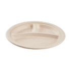 Karat Earth 9   Pfas Free Bagasse Round Plates  Natural - 500 Ct  Ke-bpr09n-3cff