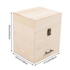 3 Tiers Essential Oil Storage Box  Wooden Display Case Wood Container Organizer