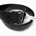 Coach Signature Black Leather Belt 50    Men   s Unisex New With Tags