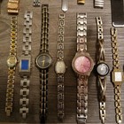 Lot 35  Watches Parts repair All Metal Timex Pulsar Fossil Anne Klein Guess