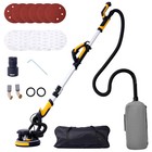 780w Drywall Sander Variable Speed  Vacuum Dust Collection  Led  Foldable Handle